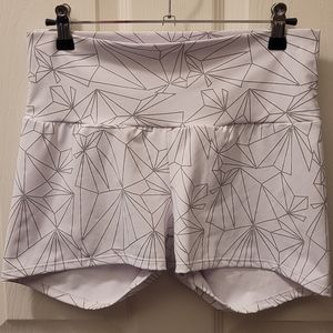 Freedom Rave Wear White Reflective Booty Shorts